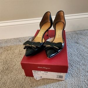Salvatore Ferragamo Black Shoes Rietta